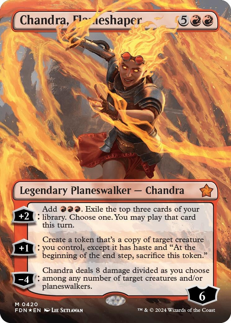 Image for Chandra, Flameshaper (Borderless) (Mana Foil)