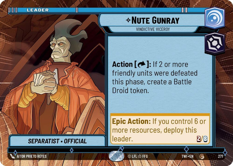 Image for Nute Gunray - Vindictive Viceroy (Hyperspace) [Twilight of the Republic]