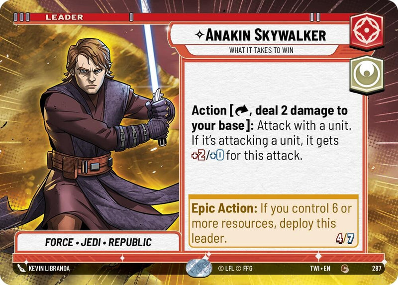 Image for Anakin Skywalker - What it Takes to Win (Hyperspace) [Twilight of the Republic]
