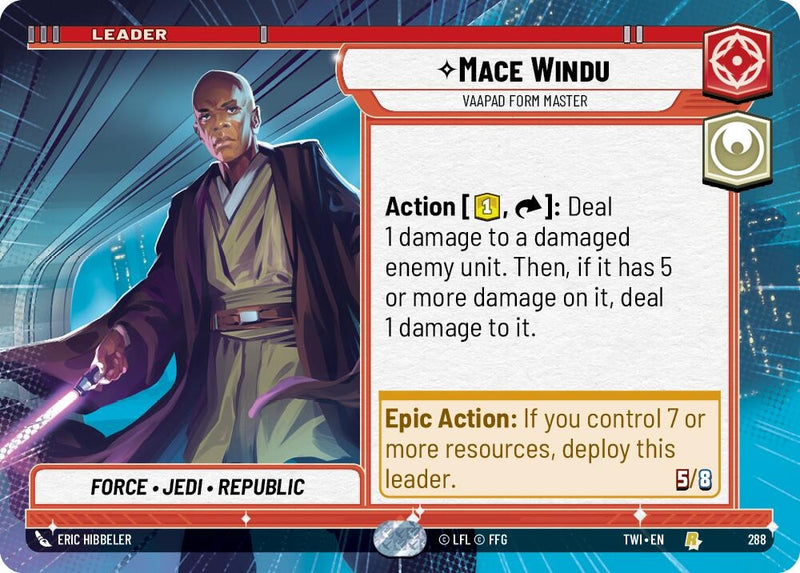 Image for Mace Windu - Vaapad Form Master (Hyperspace) [Twilight of the Republic]
