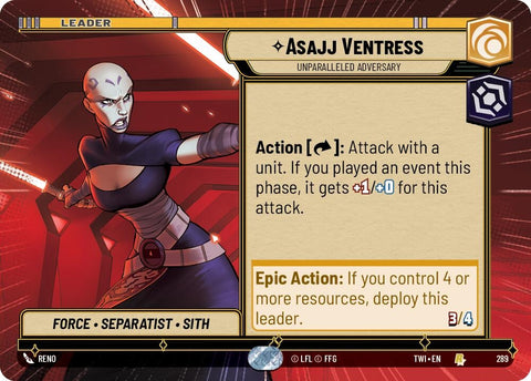 Image for Asajj Ventress - Unparalleled Adversary (Hyperspace) [Twilight of the Republic]