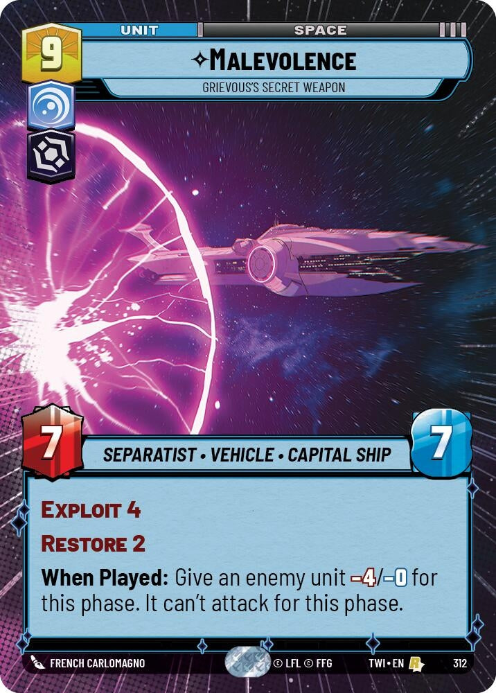 Image for Malevolence - Grievous's Secret Weapon (Hyperspace) [Twilight of the Republic]