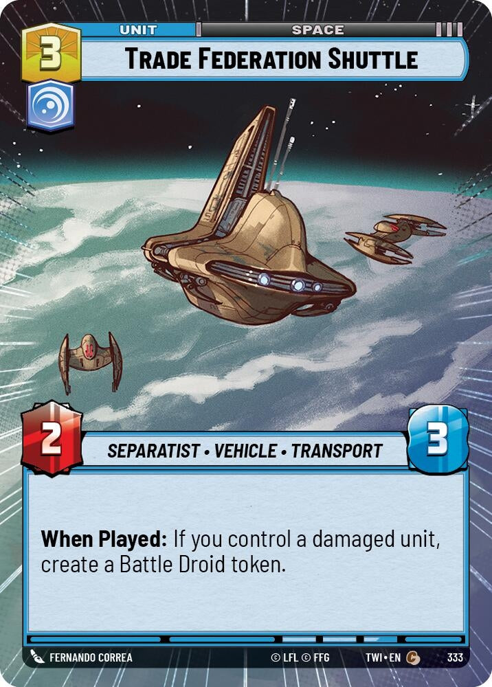 Image for Trade Federation Shuttle (Hyperspace) [Twilight of the Republic]