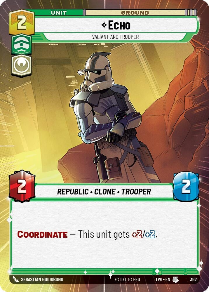 Image for Echo - Valiant ARC Trooper (Hyperspace) [Twilight of the Republic]