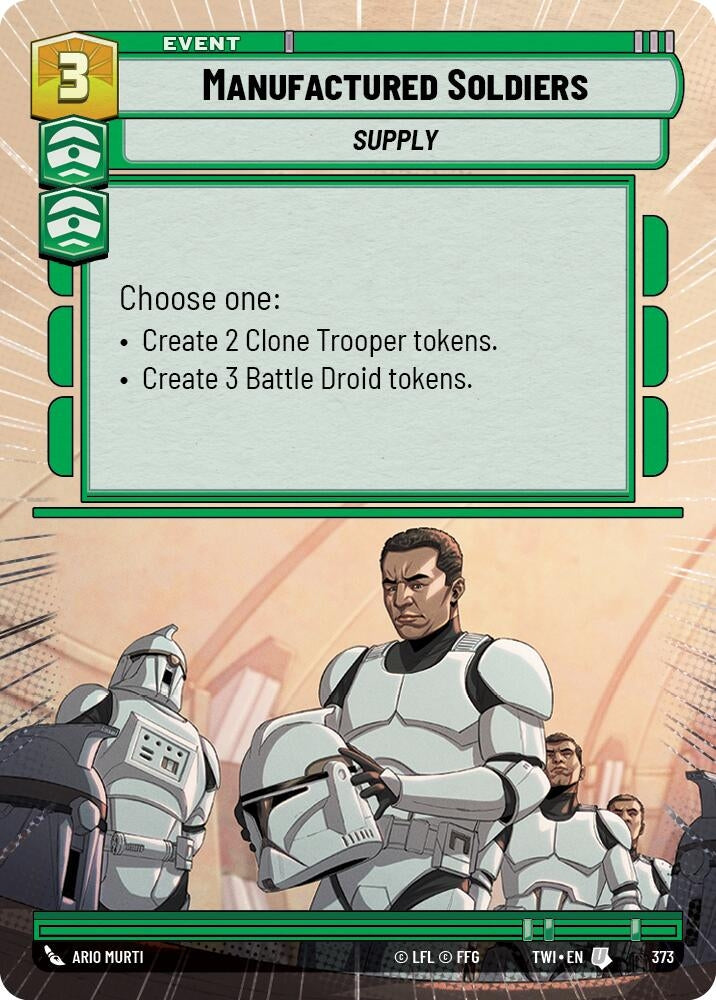Image for Manufactured Soldiers (Hyperspace) [Twilight of the Republic]