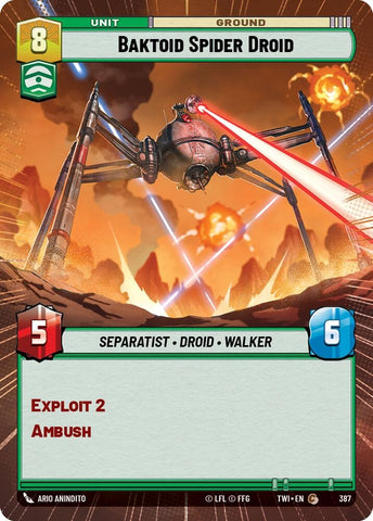 Image for Baktoid Spider Droid (Hyperspace) [Twilight of the Republic]