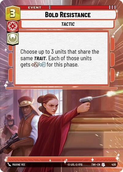 Image for Bold Resistance (Hyperspace) [Twilight of the Republic]