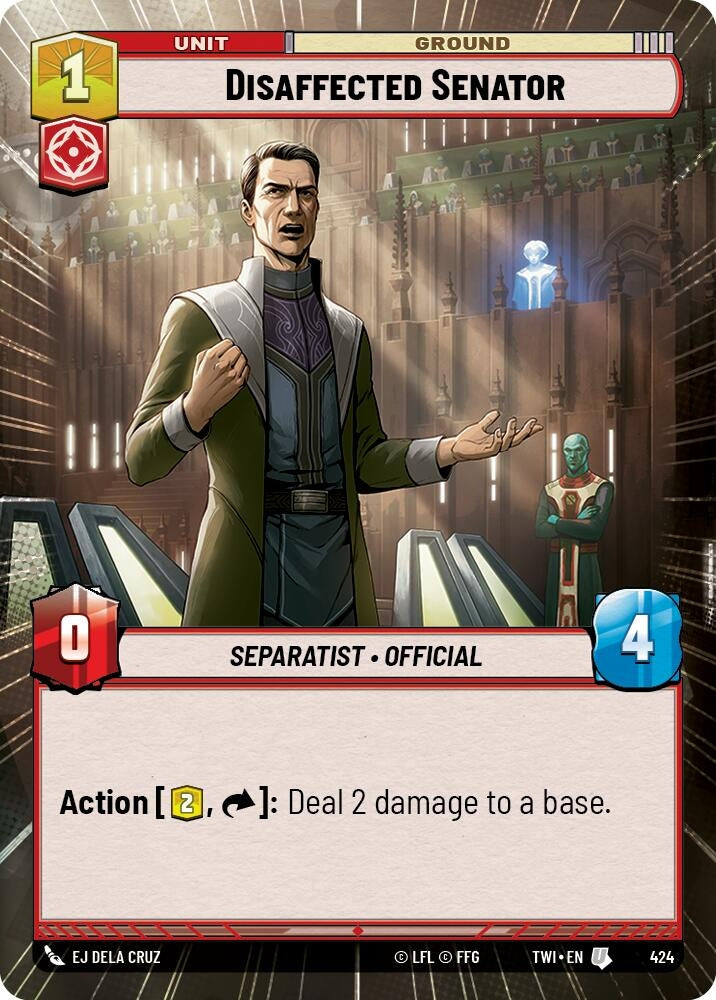 Image for Disaffected Senator (Hyperspace) [Twilight of the Republic]