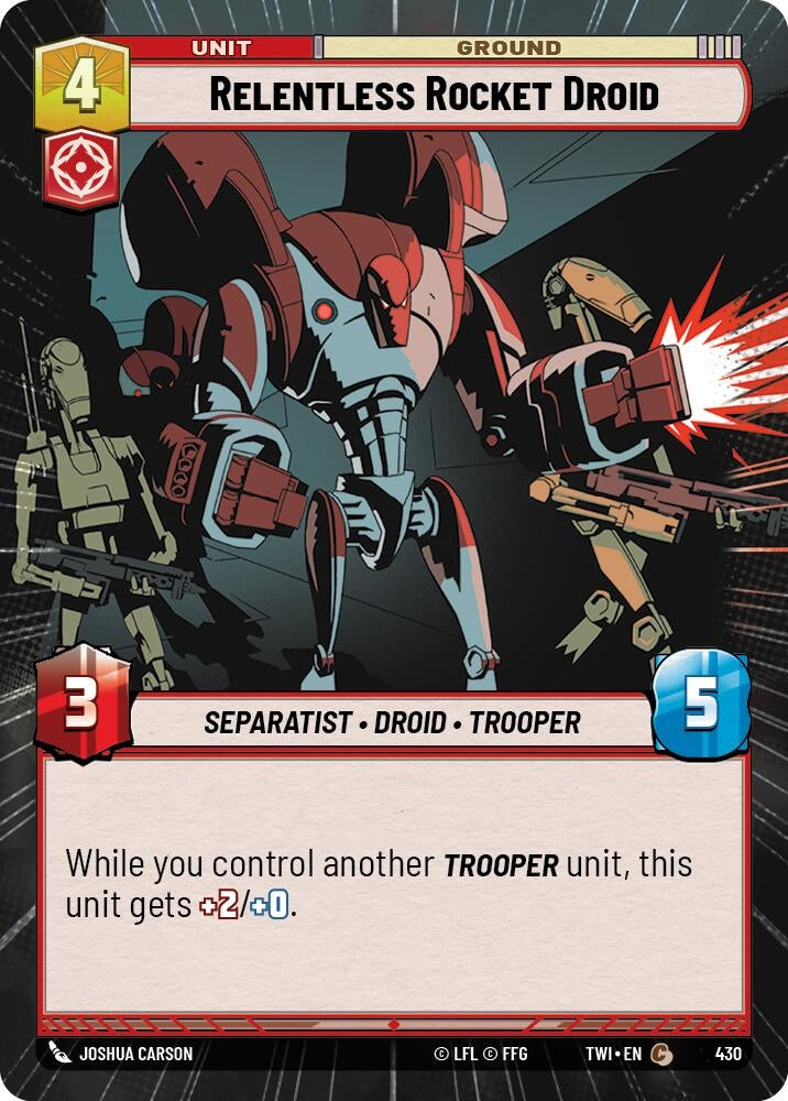 Image for Relentless Rocket Droid (Hyperspace) [Twilight of the Republic]