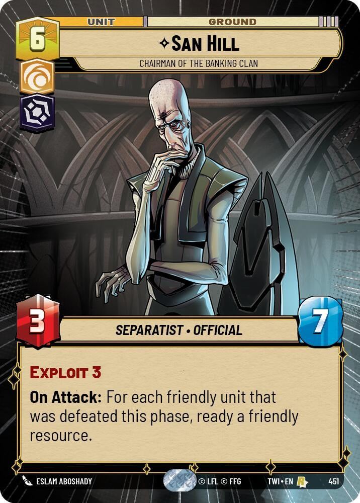 Image for San Hill - Chairman of the Banking Clan (Hyperspace) [Twilight of the Republic]