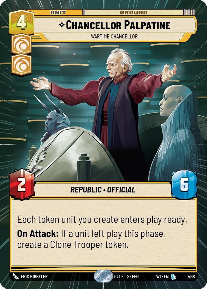 Image for Chancellor Palpatine - Wartime Chancellor (Hyperspace) [Twilight of the Republic]