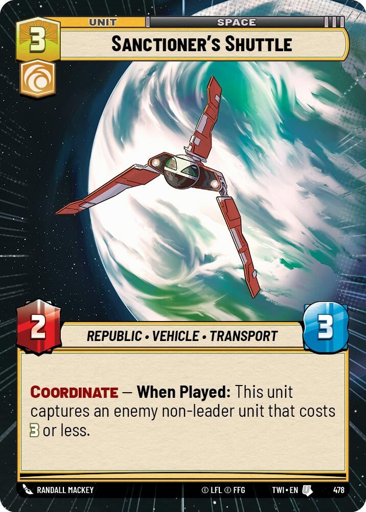 Image for Sanctioner's Shuttle (Hyperspace) [Twilight of the Republic]