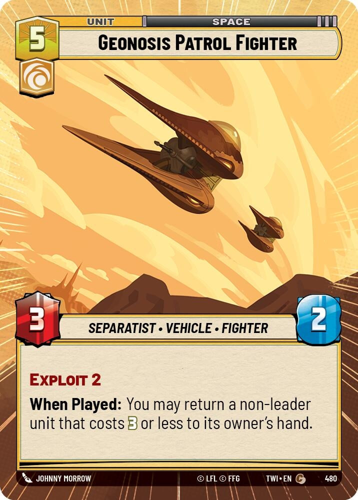 Image for Geonosis Patrol Fighter (Hyperspace) [Twilight of the Republic]