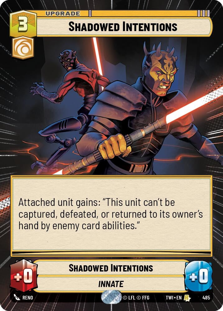 Image for Shadowed Intentions (Hyperspace) [Twilight of the Republic]