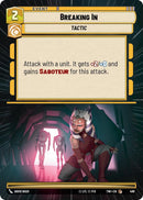 Image for Breaking In (Hyperspace) [Twilight of the Republic]