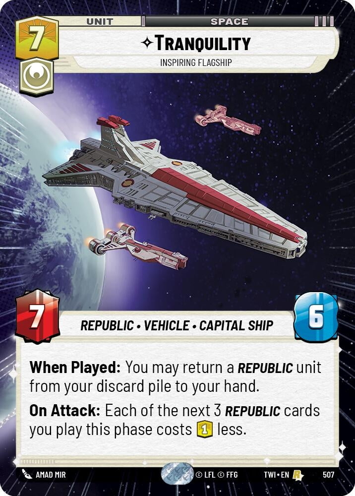 Image for Tranquility - Inspiring Flagship (Hyperspace) [Twilight of the Republic]