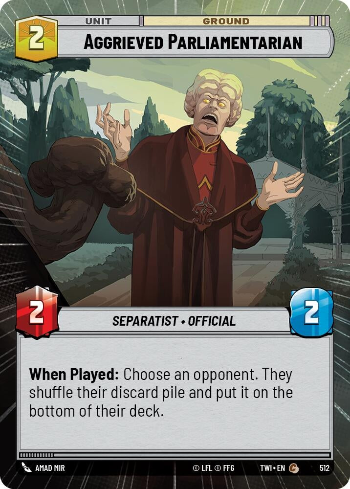 Image for Aggrieved Parliamentarian (Hyperspace) [Twilight of the Republic]