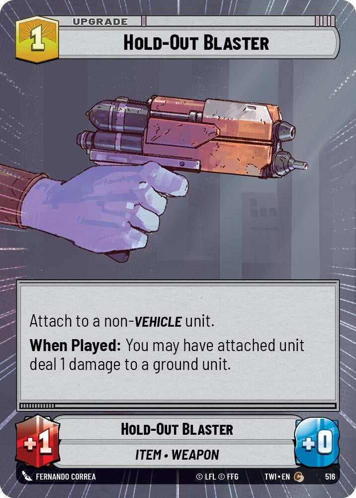 Image for Hold-Out Blaster (Hyperspace) [Twilight of the Republic]