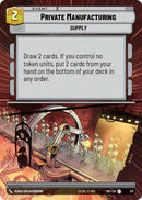 Image for Private Manufacturing (Hyperspace) [Twilight of the Republic]