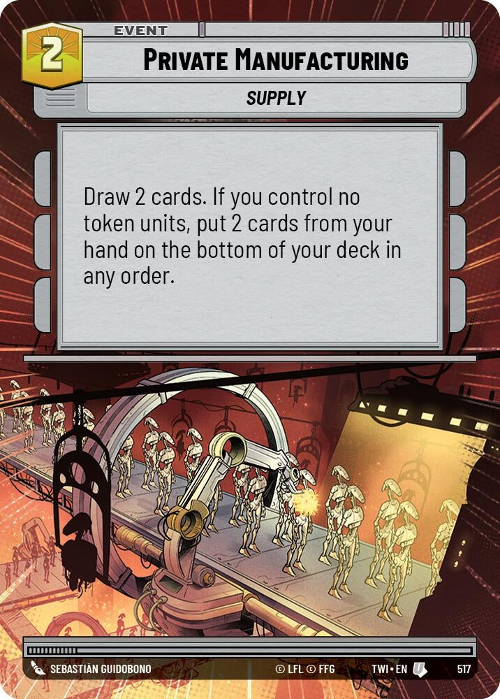 Image for Private Manufacturing (Hyperspace) [Twilight of the Republic]