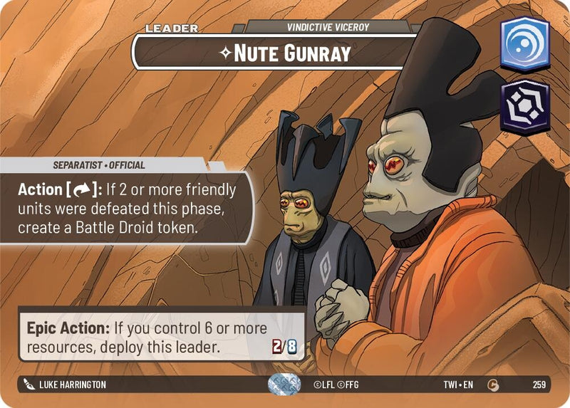 Image for Nute Gunray - Vindictive Viceroy (Showcase) [Twilight of the Republic]