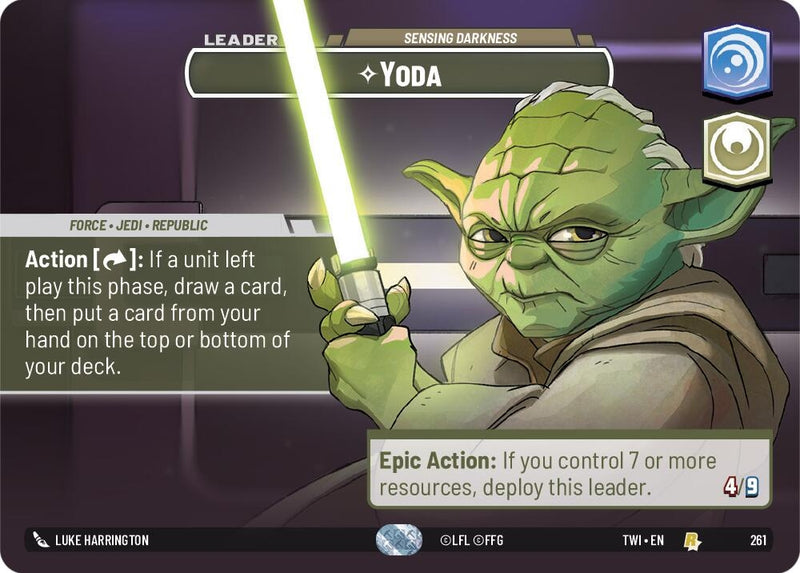 Image for Yoda - Sensing Darkness (Showcase) [Twilight of the Republic]