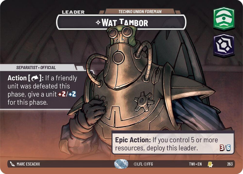 Image for Wat Tambor - Techno Union Foreman (Showcase) [Twilight of the Republic]