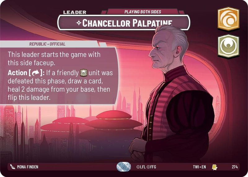 Image for Chancellor Palpatine - Playing Both Sides (Showcase) [Twilight of the Republic]