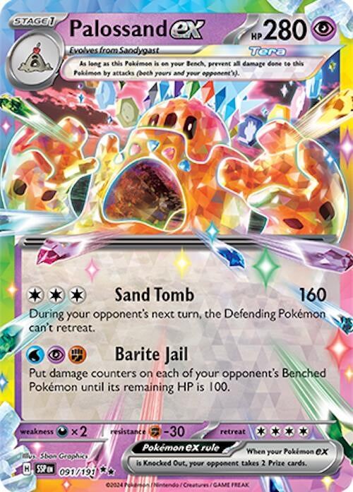 Image for Palossand ex - 091/191 [SV08: Surging Sparks]