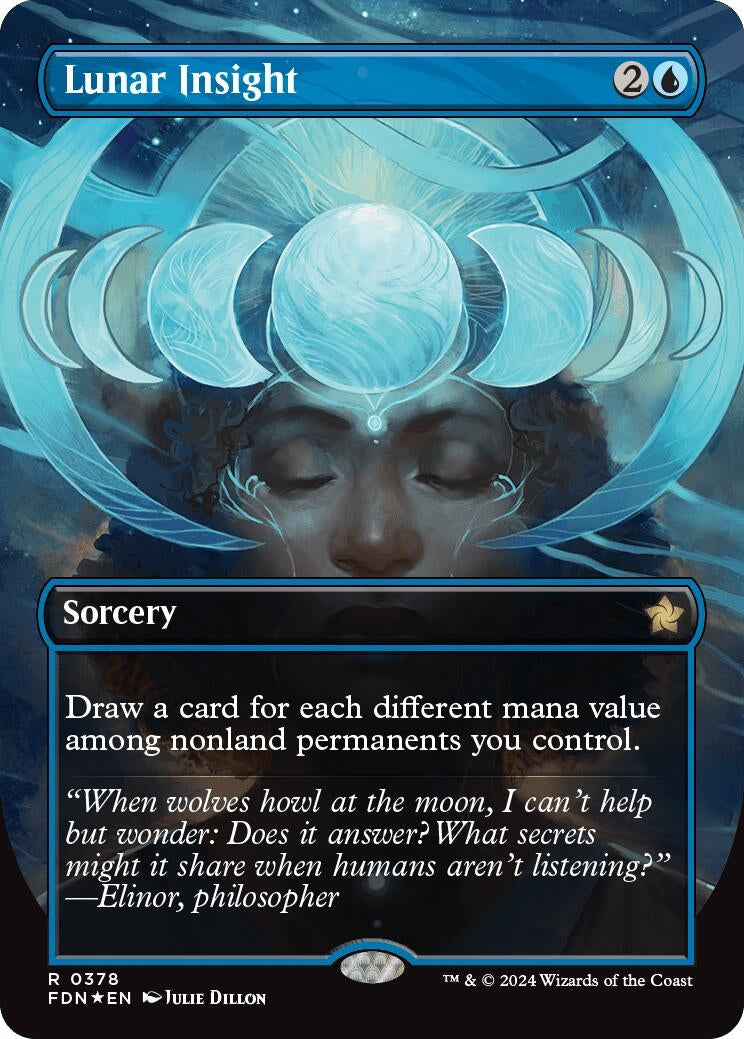 Image for Lunar Insight (Borderless) (Mana Foil)