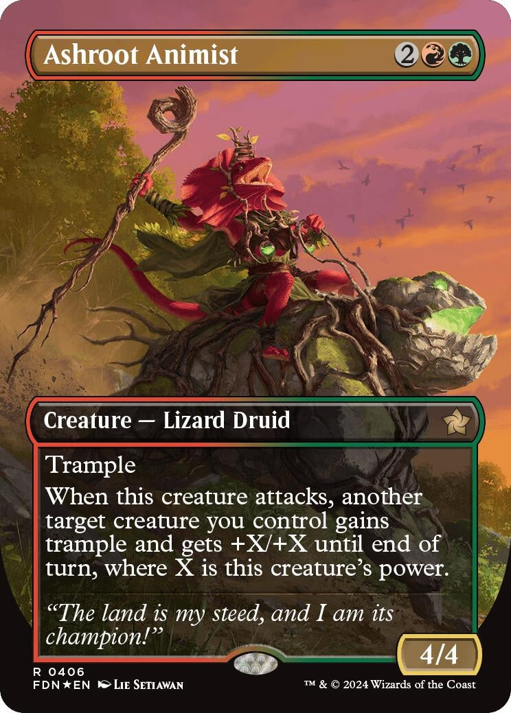Image for Ashroot Animist (Borderless) (Mana Foil)