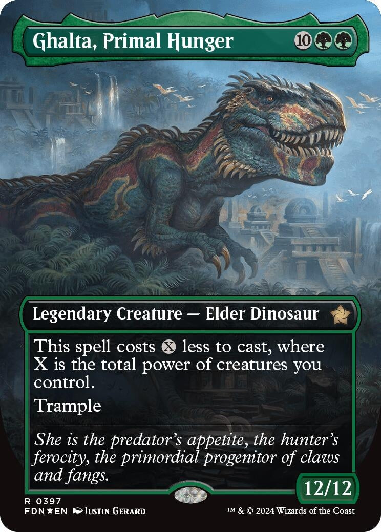 Image for Ghalta, Primal Hunger (Borderless) (Mana Foil)