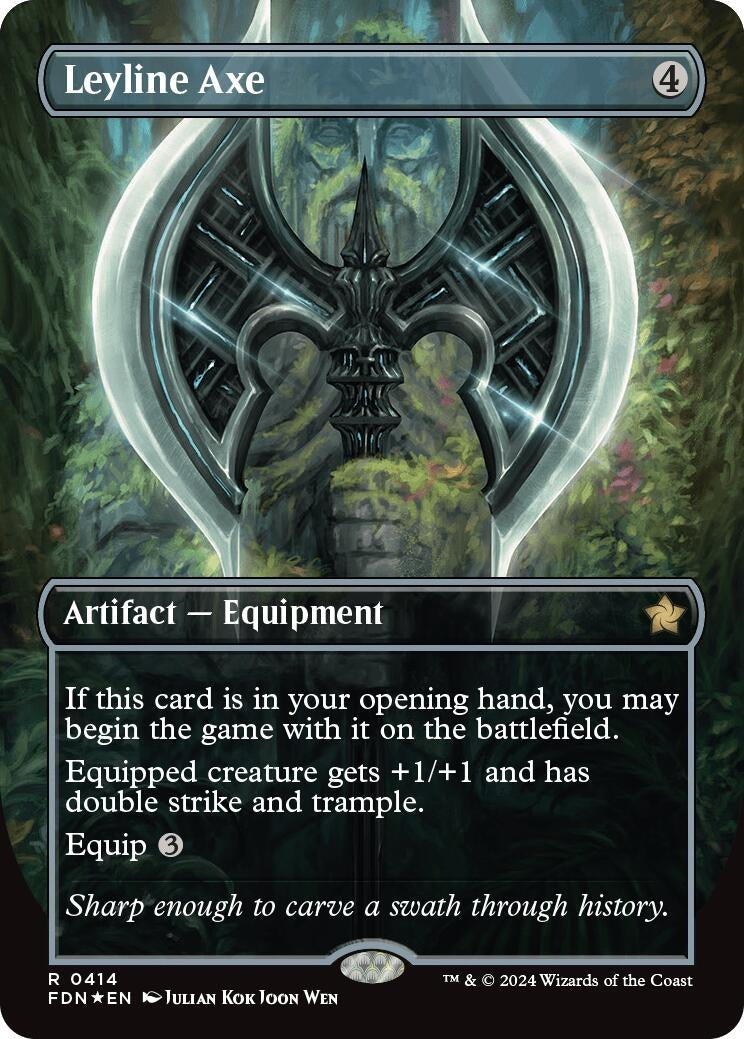 Image for Leyline Axe (Borderless) (Mana Foil)