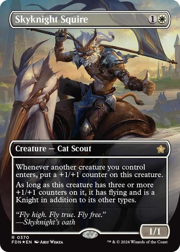 Image for Skyknight Squire (Borderless) (Mana Foil)