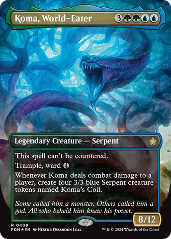 Image for Koma, World-Eater (Borderless) (Mana Foil)