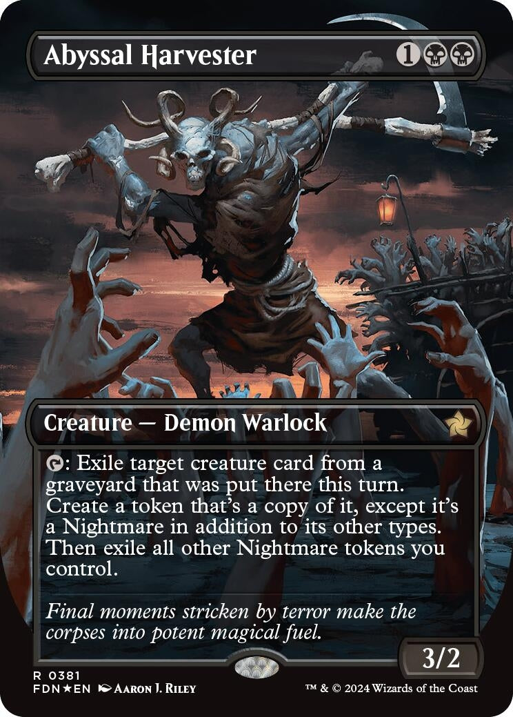 Image for Abyssal Harvester (Borderless) (Mana Foil)