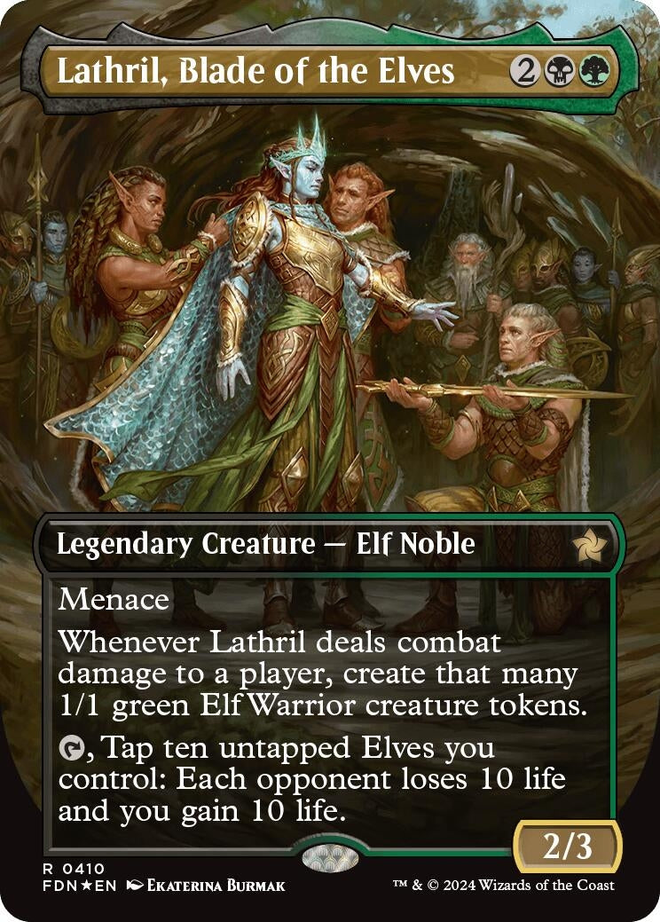 Image for Lathril, Blade of the Elves (Borderless) (Mana Foil)