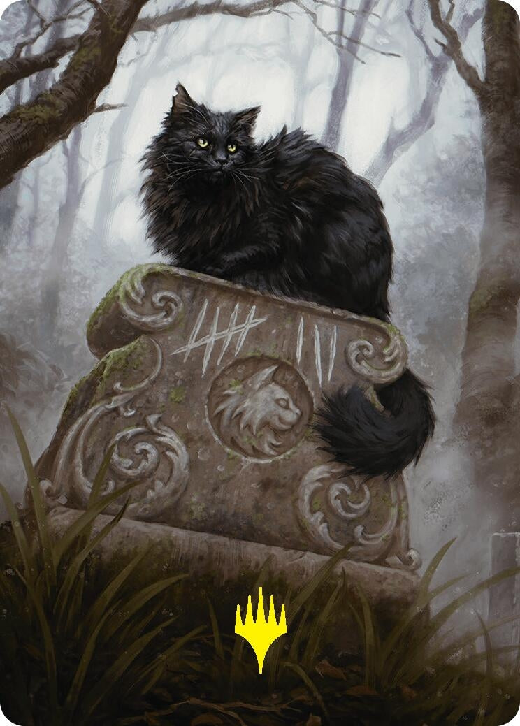 Image for Nine-Lives Familiar 2 Art Card (36/54) (Gold-Stamped Planeswalker Symbol)