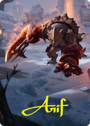 Image for Searslicer Goblin Art Card (39/54) (Gold-Stamped Signature)