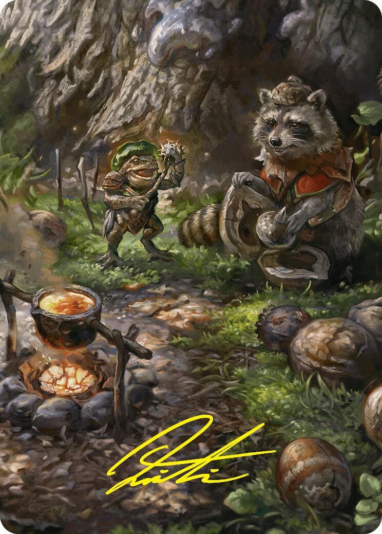 Image for Sylvan Scavenging Art Card (46/54) (Gold-Stamped Signature)