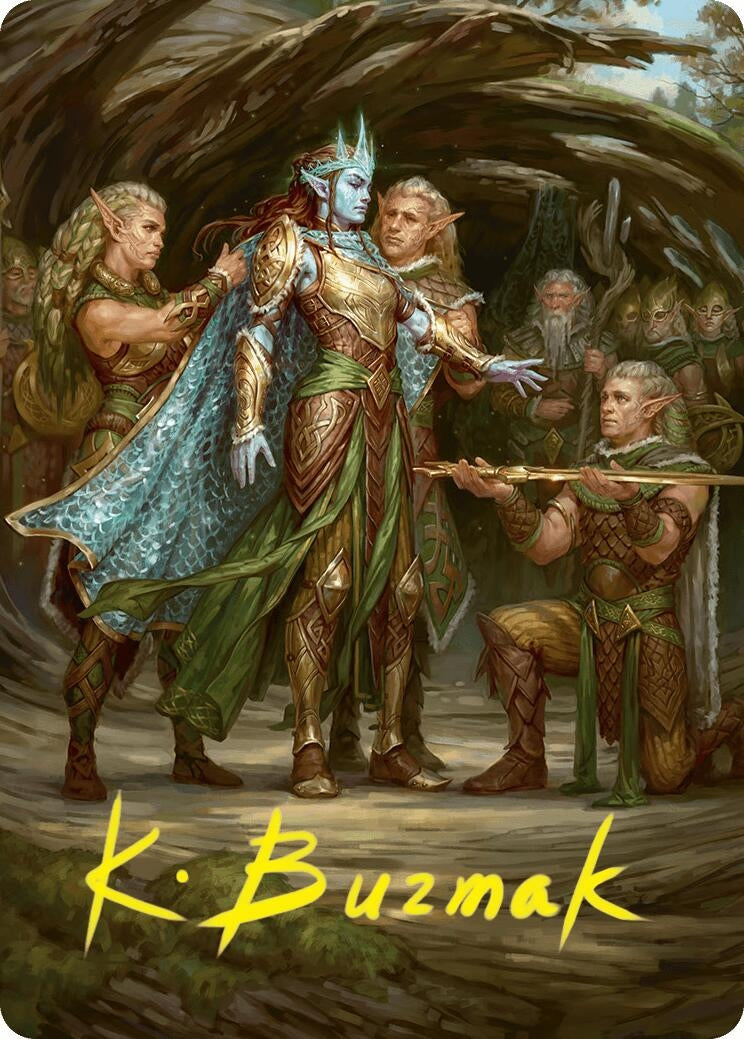 Image for Lathril, Blade of the Elves Art Card (48/54) (Gold-Stamped Signature)