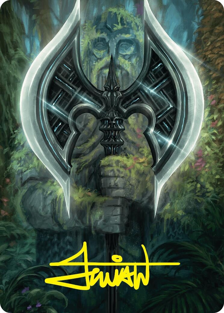 Image for Leyline Axe Art Card (18/54) (Gold-Stamped Signature)
