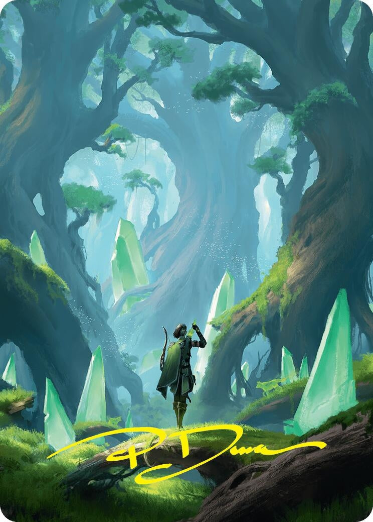 Image for Forest Art Card (25/54) (Gold-Stamped Signature)