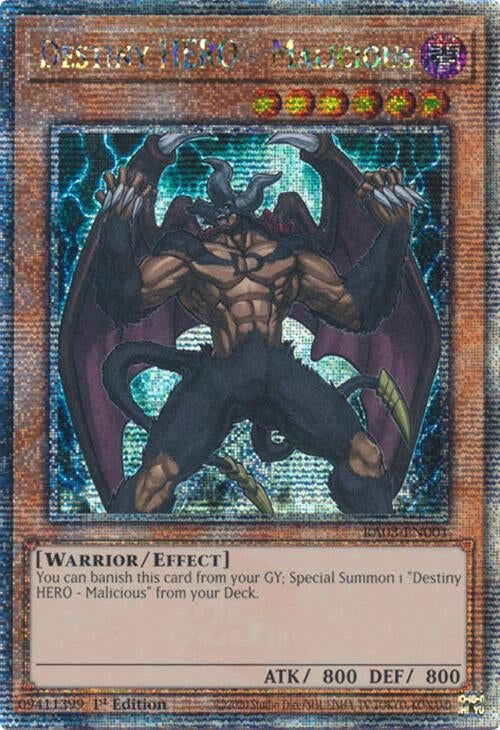 Image for Destiny HERO - Malicious (Quarter Century Secret Rare) (3001)