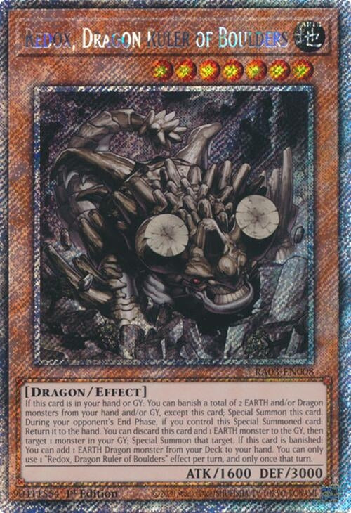Image for Redox, Dragon Ruler of Boulders (Platinum Secret Rare) (3008)
