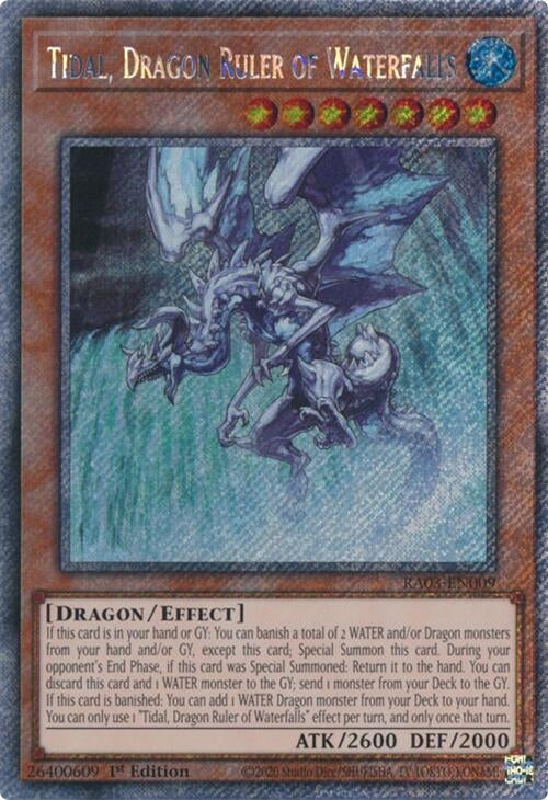 Image for Tidal, Dragon Ruler of Waterfalls (Platinum Secret Rare) (3009)