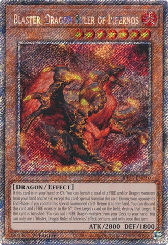 Image for Blaster, Dragon Ruler of Infernos (Platinum Secret Rare) (3010)
