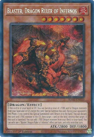 Image for Blaster, Dragon Ruler of Infernos (Secret Rare) (3010)