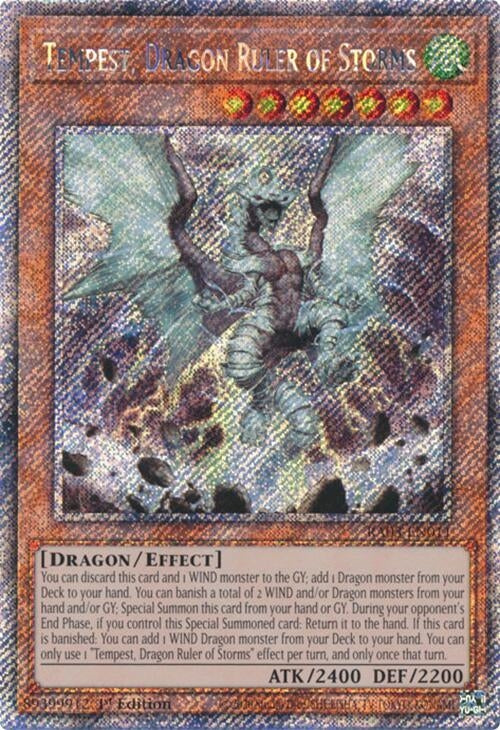 Image for Tempest, Dragon Ruler of Storms (Platinum Secret Rare) (3011)