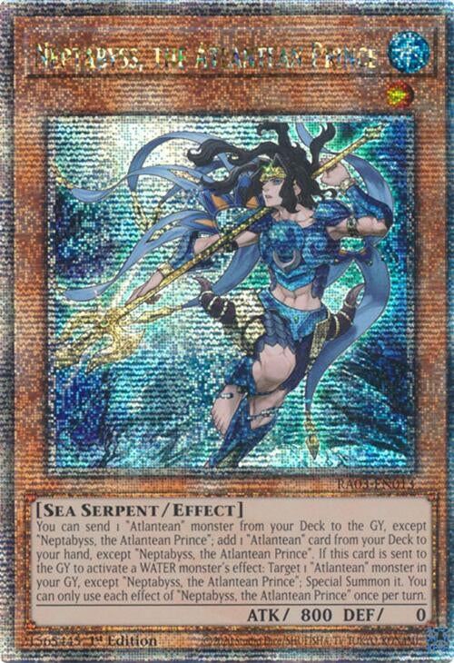 Image for Neptabyss, the Atlantean Prince (Quarter Century Secret Rare) (3013)